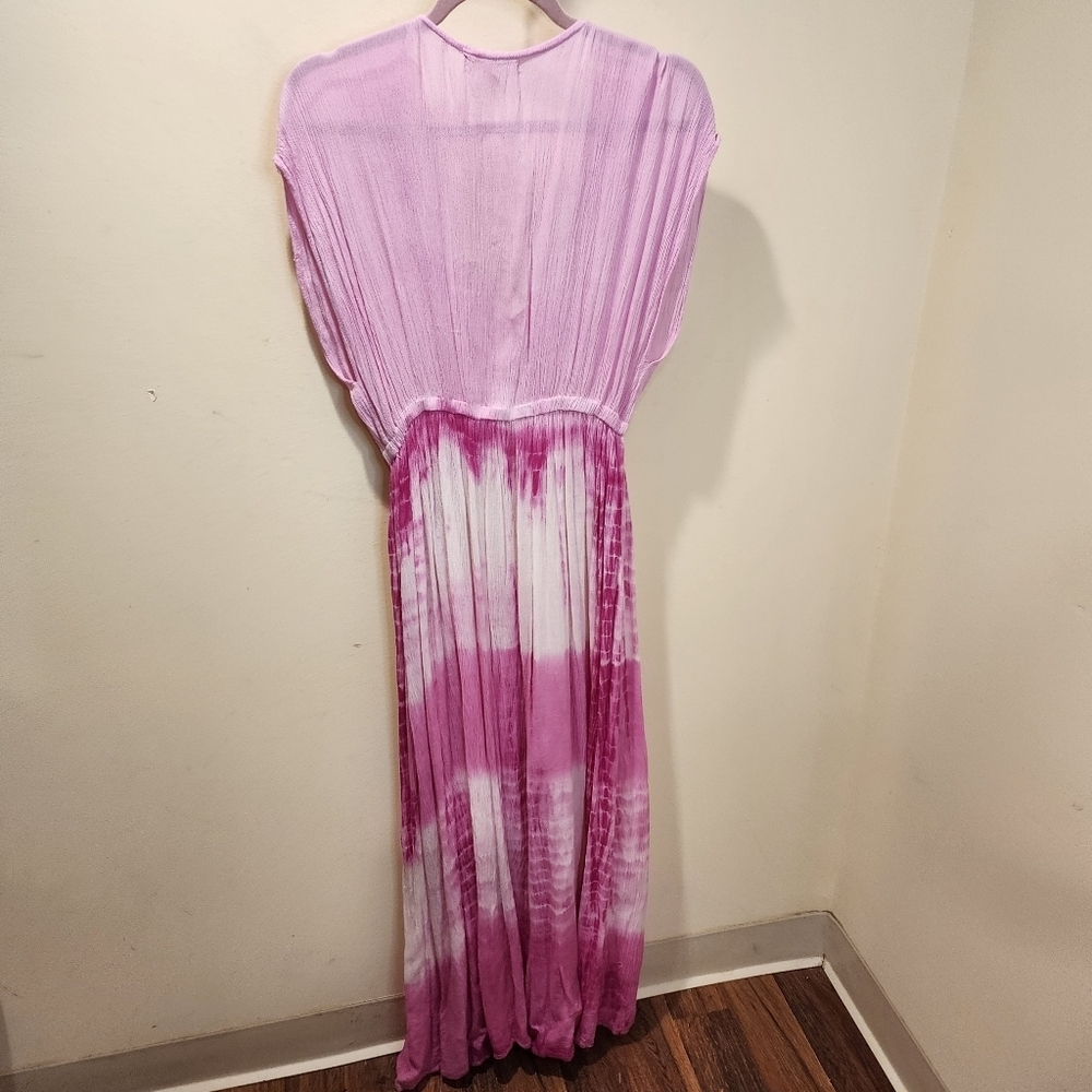 EXIST Women's Pink Tie Dye Maxi dress size M - Picture 13 of 14